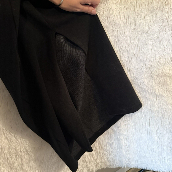 Breaking Hearts Vintage Womens Dress Size Medium Mesh CutOut Black Acrylic Lycra - Picture 8 of 9